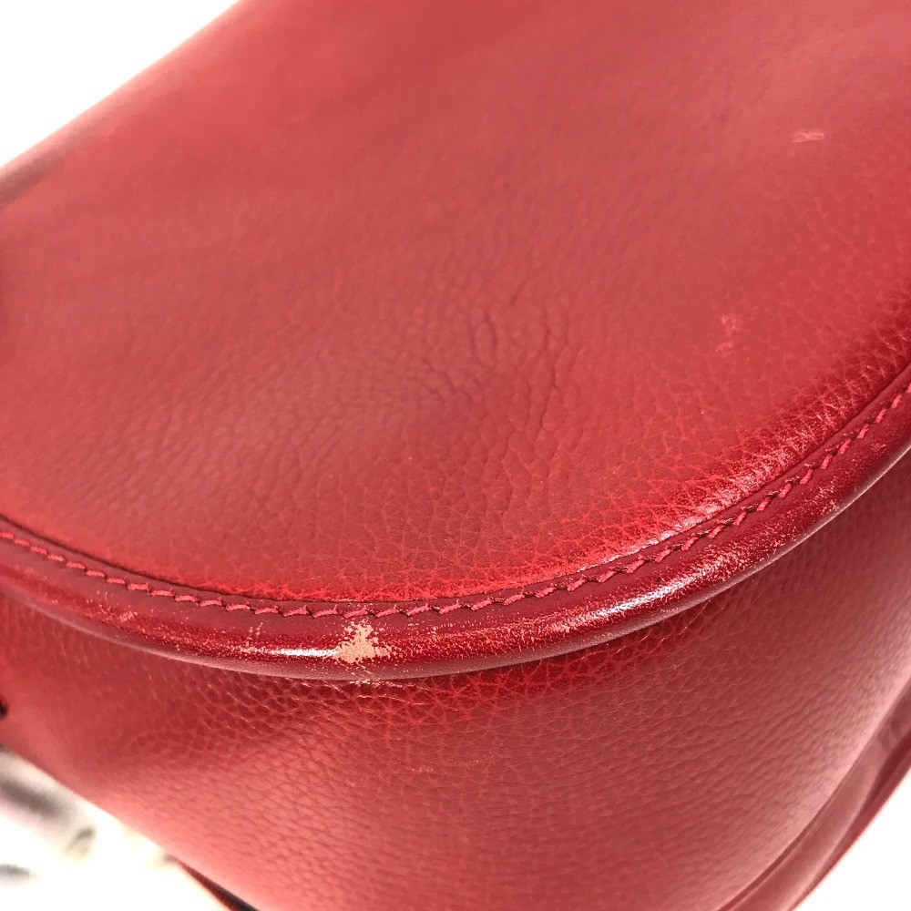 Celine Python Shoulder Bag Travel Red Boston - image 8